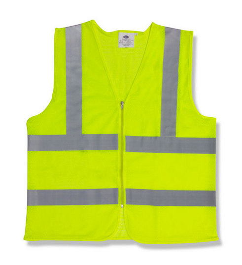 Class 2 High Viz Safety Vest With Reflective Stripes - Medium - Bart Supply