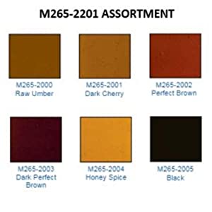 M265-2201 Brush Tip Graining Marker 6 Pack Assortment #1 - Bart Supply